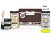 Retique It large Java Multi-purpose Smooth Finish Kit with exterior top coat in gloss, designed for wood finishing projects.