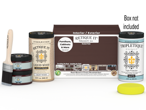 Large Java Multi-purpose Smooth Finish Kit by Retique It® for interior wood projects with matte top coat and smooth finish.