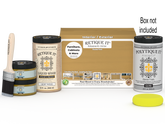 Retique It Multi-purpose Smooth Finish Kit in Old Oak for exterior top coat, large size with gloss finish, includes application tools