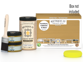 Retique It® Multi-purpose Smooth Finish Kit in Old Oak, large size, featuring wood finish tools and supplies for wood projects.