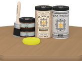 Retique It Wood'n Door smooth finish stain kit for double doors in Pecan, featuring a matte finish on wood surface.