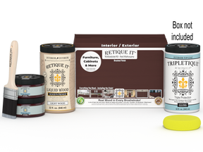 Retique It® Multi-purpose Smooth Finish Kit Large in Red Mahogany for interior top coat with glossy wood finish.