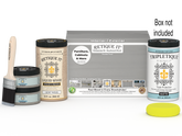 Large Weathered Wood Multi-purpose Smooth Finish Kit by Wood'n Finish Kits for interior top coat in a matte weathered wood style.