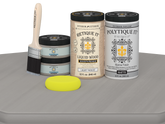 Retique It Wood'n Door smooth finish kit for double doors in weathered wood stain, ideal for matte weathered wood door projects.
