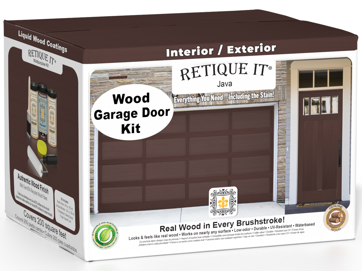 Wood'n Door Smooth Finish Kit (Front & Garage Door) - Java