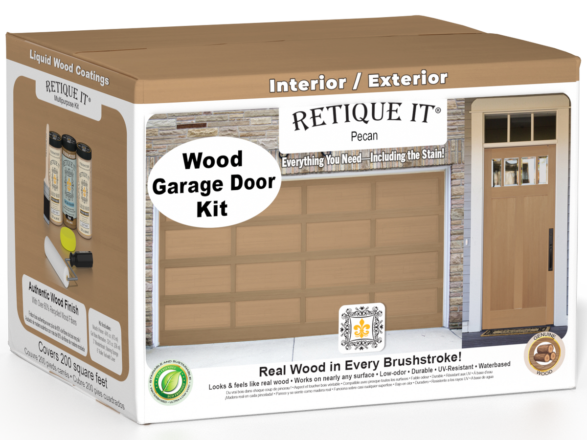 Wood'n Door Smooth Finish Kit (Front & Garage Door) - Pecan