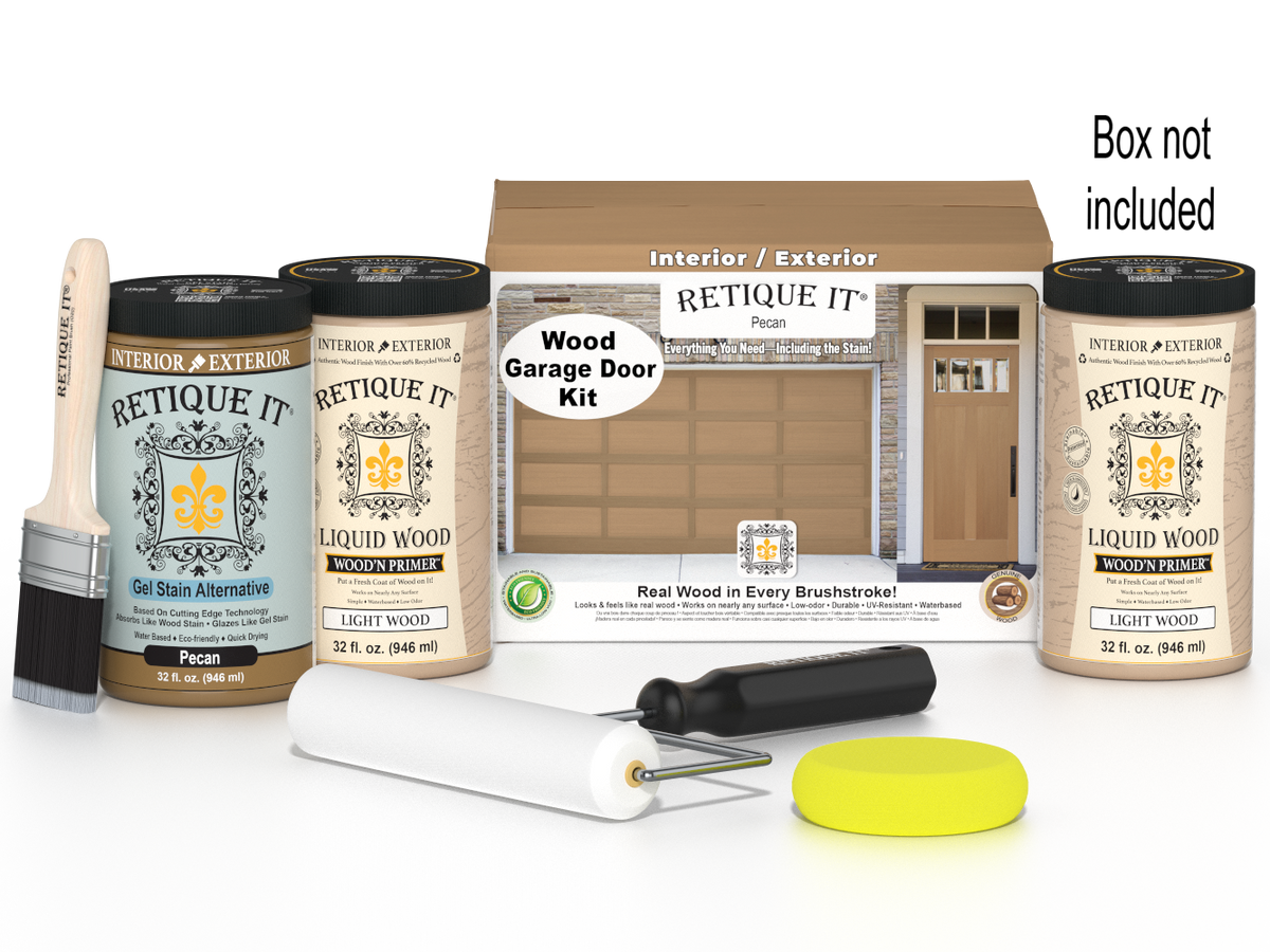 Wood'n Door Smooth Finish Kit (Front & Garage Door) - Pecan