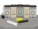 Retique It Wood'n Door smooth finish kit for front and garage doors in weathered wood stain, matte weathered wood appearance.