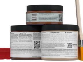Retique It® Multi-purpose Wood'n Kit in Vintage Cherry finish, showing the kit’s components for wood finishing projects.