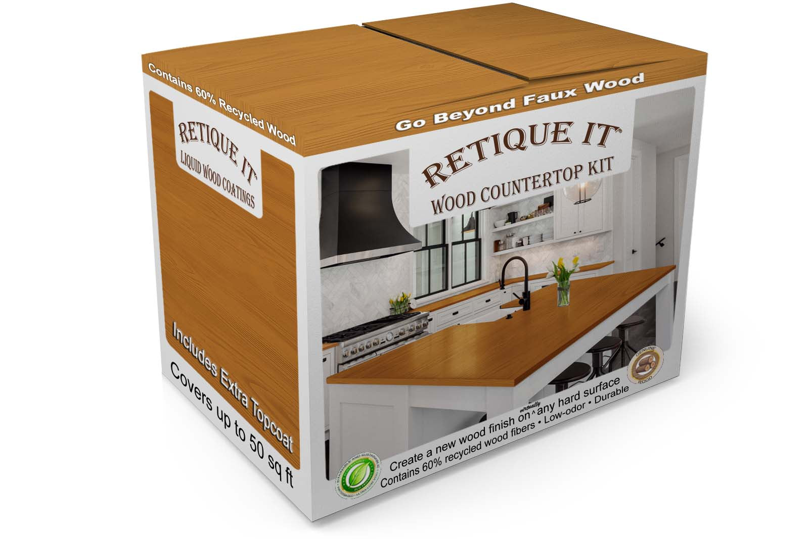 Countertop Kit - Kitchen Island - Cedar - Retique It®