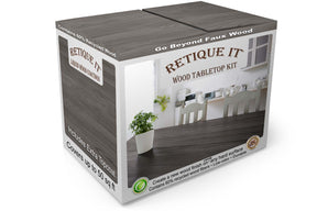 Tabletop Wood'n Finish Kit (Double Size) - Harbor Gray