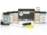 Retique It® wood finish kit with four large charcoal matte interior top coats in a box, designed for smooth, multi-purpose wood projects.
