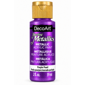 DecoArt Dazzling Metallics Purple Pearl acrylic paint, 2 oz bottle