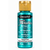 DecoArt Dazzling Metallics Peacock Pearl acrylic paint, 2 oz bottle