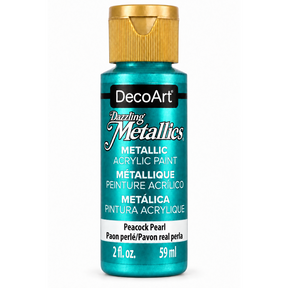 DecoArt Dazzling Metallics Peacock Pearl acrylic paint, 2 oz bottle