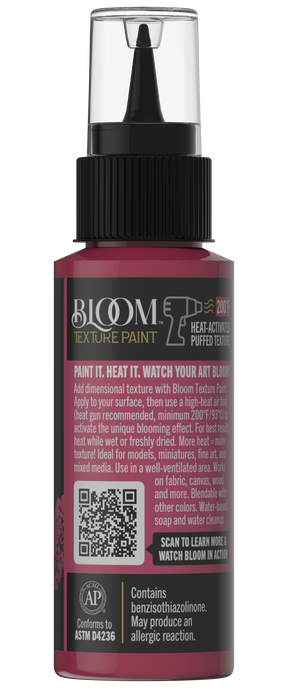 Retique It® Bloom Texture Paint 4pk in Desert Petal, showing the textured paint application on a wall surface.