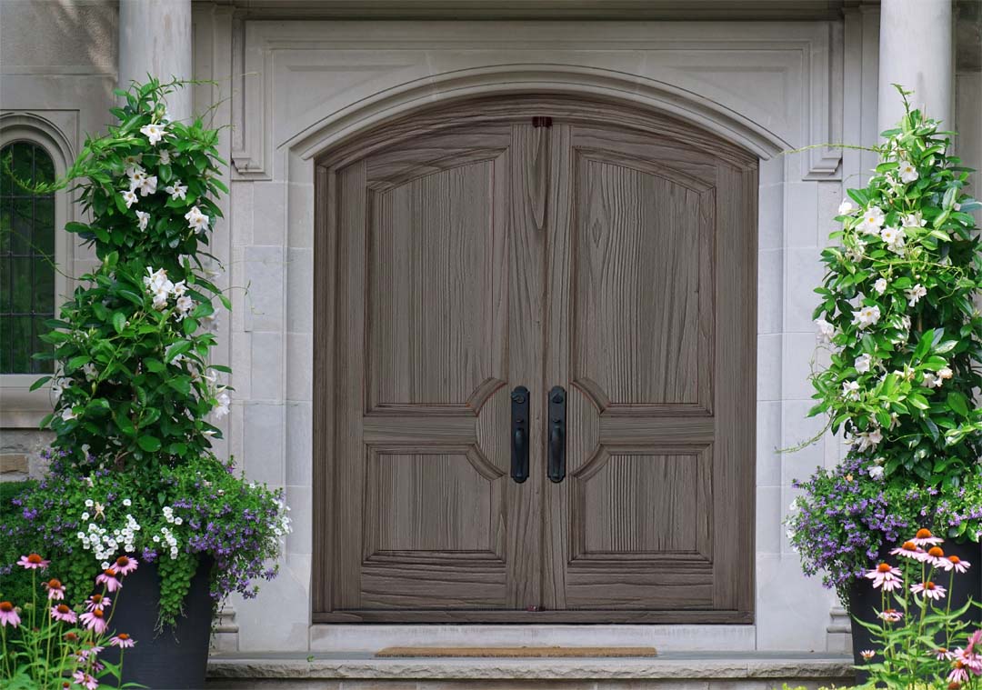 Retique It Wood'n Finish Kit in Harbor Gray, large multi-purpose kit with wood grain finish, shown on a door surface.