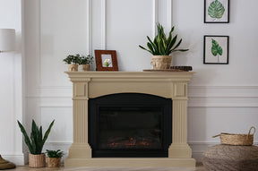 Retique It® Light Wood Raw Wood Kit for fireplace finishing, showing natural light wood grain and textured wood surface.