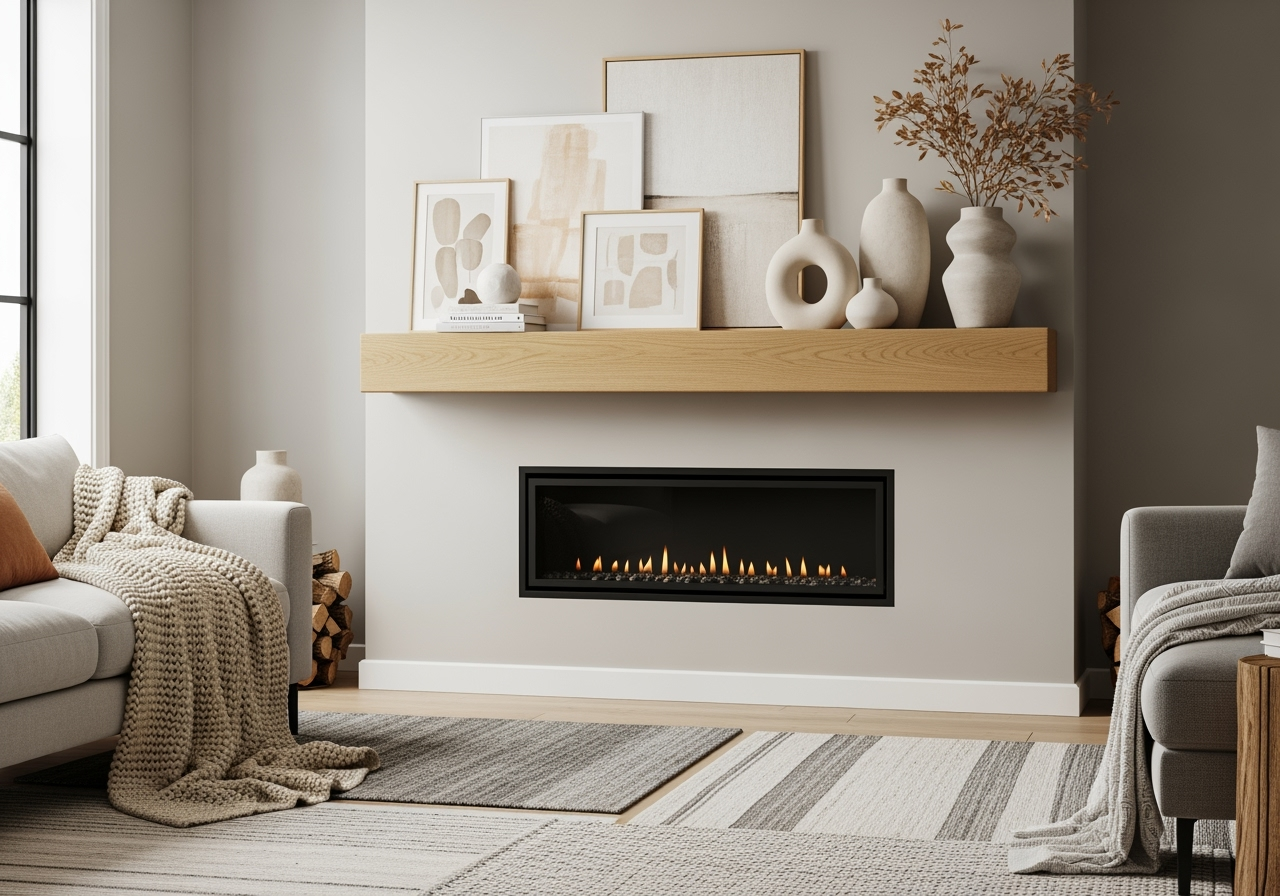 Fireplace Mantel Wood'n Finish Kit - White Oak