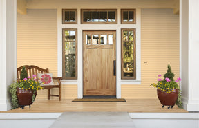 Retique It® Raw Wood Kit (Med) in dark wood finish, showcasing the natural textured grained wood surface for door renovation.