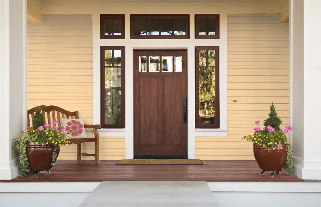 Wood'n Finish Front Door Kit - Red Mahogany - Retique It®