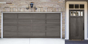 Large Harbor Gray Wood'n Finish Kit for exterior wood surfaces, featuring wood grain detail and top coat application by Retique It.