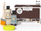 Retique It® Multi-purpose Smooth Finish Kit in Java, wood finish kit with tools and products for finishing wood surfaces.