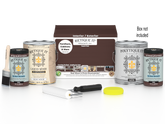 Retique It Multi-purpose Smooth Finish Kit in Java with four large exterior top coat bottles, ideal for wood finishing projects.