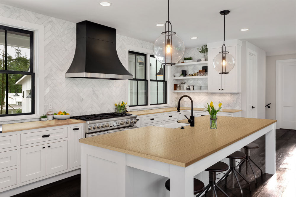 Light raw wood finish kit from Retique It® Wood'n Finish Kits for kitchen countertops with a natural, textured wood grain appearance.