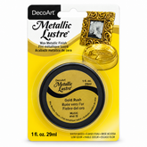 DecoArt Metallic Lustre Gold Rush metallic finish jar for decorative craft projects