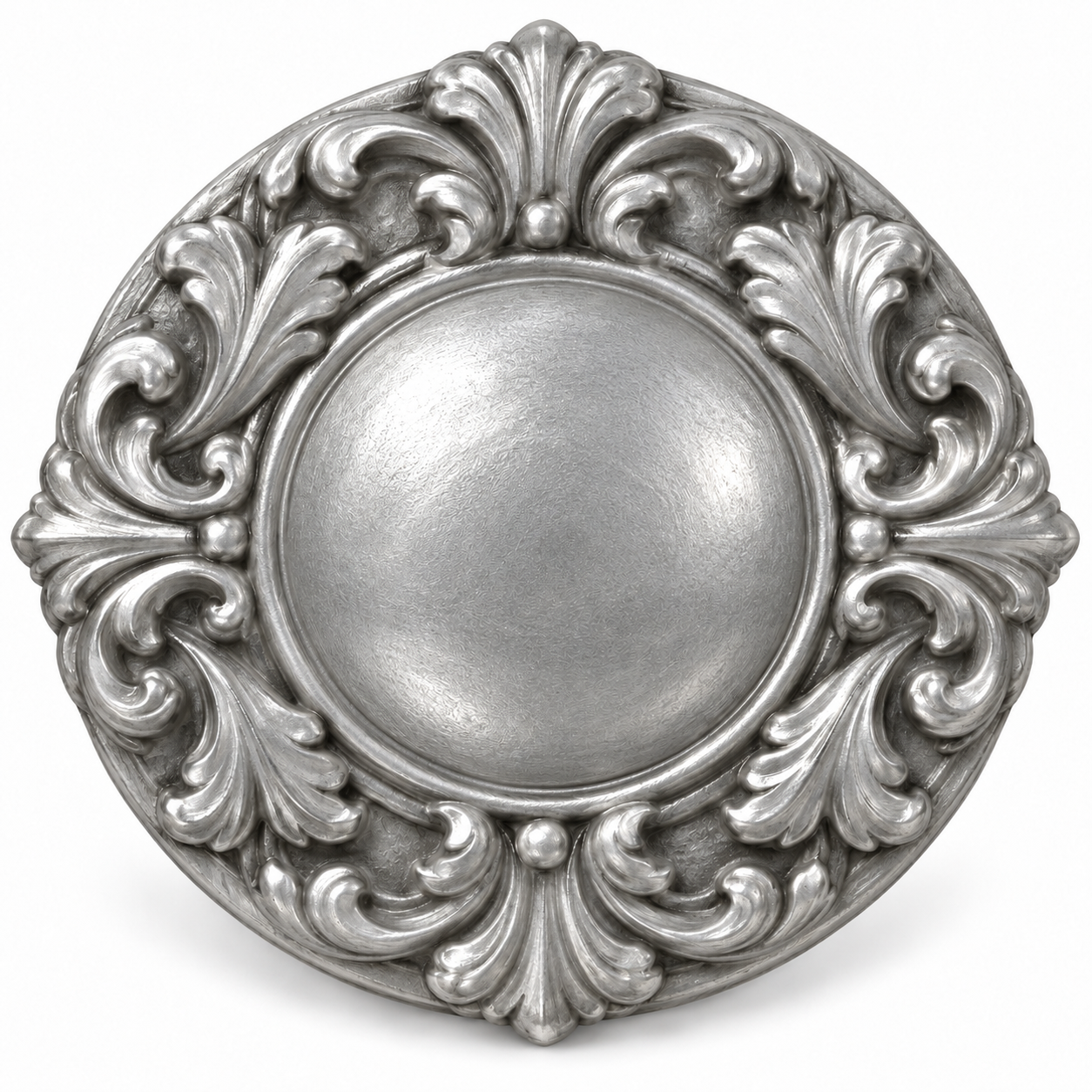 DecoArt Metallic Lustre Silver Spark metallic paint swatch in shimmering silver tone