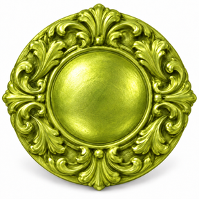 DecoArt Metallic Lustre Lavish Green metallic paint swatch in rich green shade