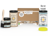 Large Pecan wood finish kit by Retique It® with interior matte top coat and smooth finish for multi-purpose wood projects.