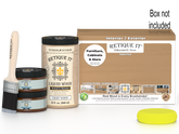 Large Pecan Wood'n Finish Kit by Retique It® with smooth finish, perfect for multi-purpose wood refinishing projects.