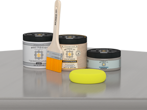Retique It Wood'n Door smooth finish stain kit in weathered wood, showcasing a natural wood color and glossy surface for doors.