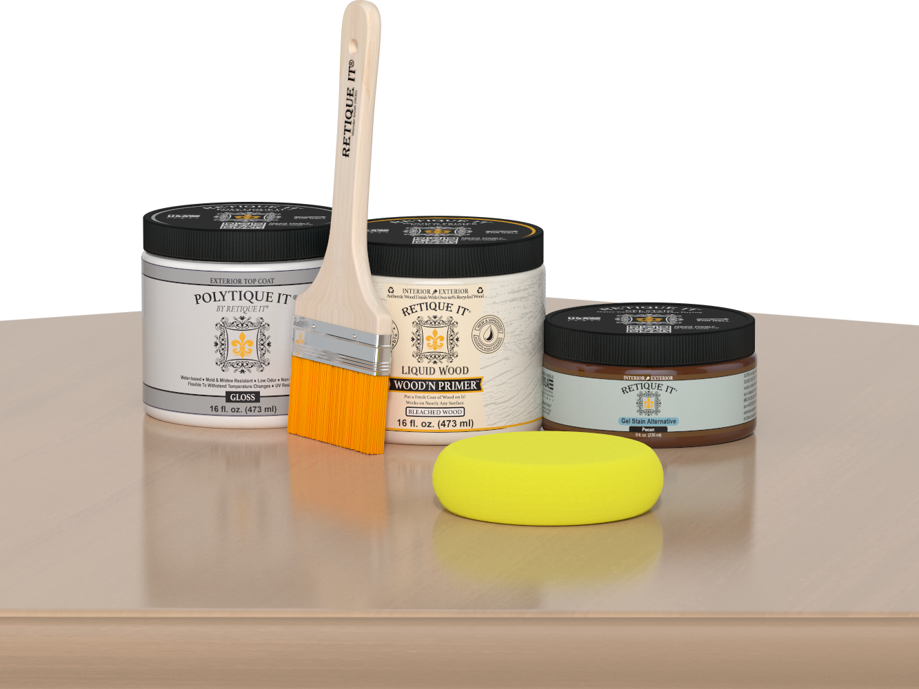 Multi-purpose Smooth Finish Kit (Med) - White Oak - Exterior Top Coat