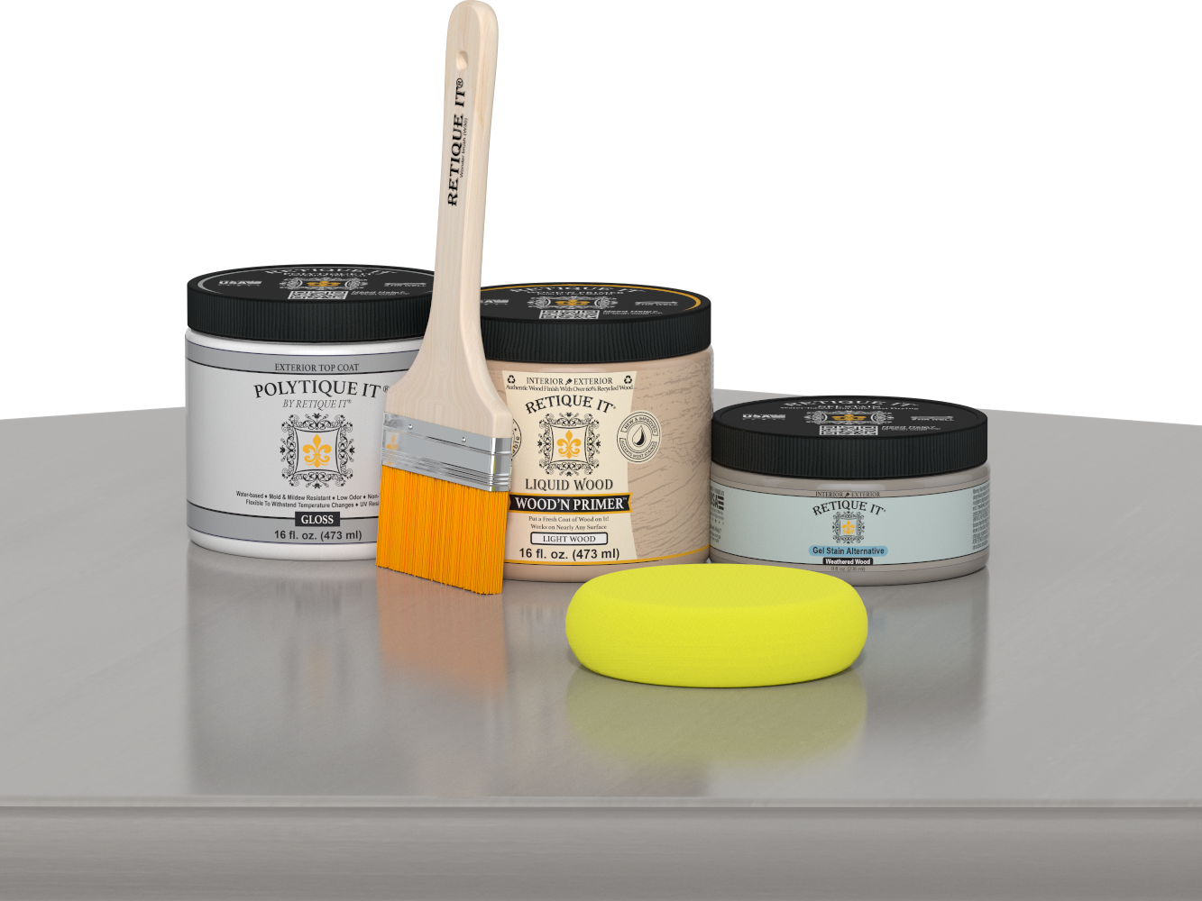 Multi-purpose Smooth Finish Kit (Med) - Weathered Wood - Exterior Top Coat