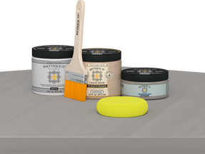 Retique It Wood'n Door Smooth Finish Kit in Weathered Wood stain, featuring a sleek matte finish for wooden doors.