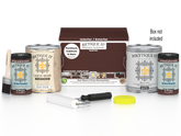 Retique It® Multi-purpose Smooth Finish Kit with four large red mahogany exterior top coat wood finish bottles in matte.