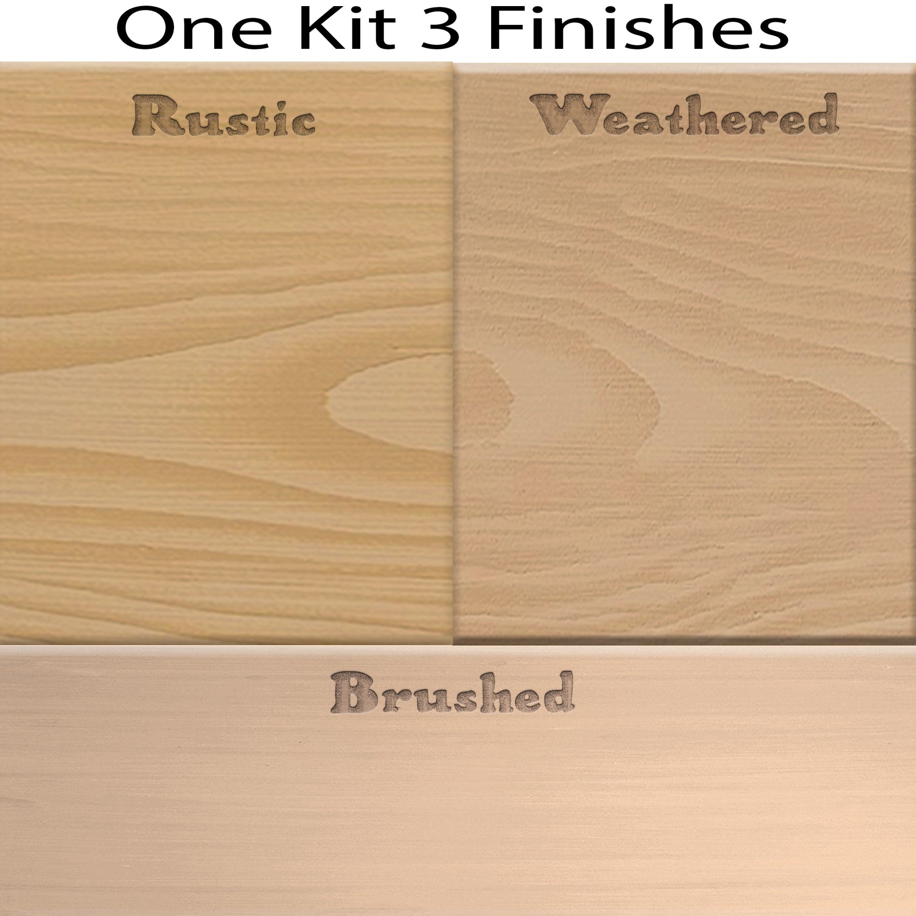 Wood'n Cabinet Kit (12 Door / Grained) - Pickled Oak