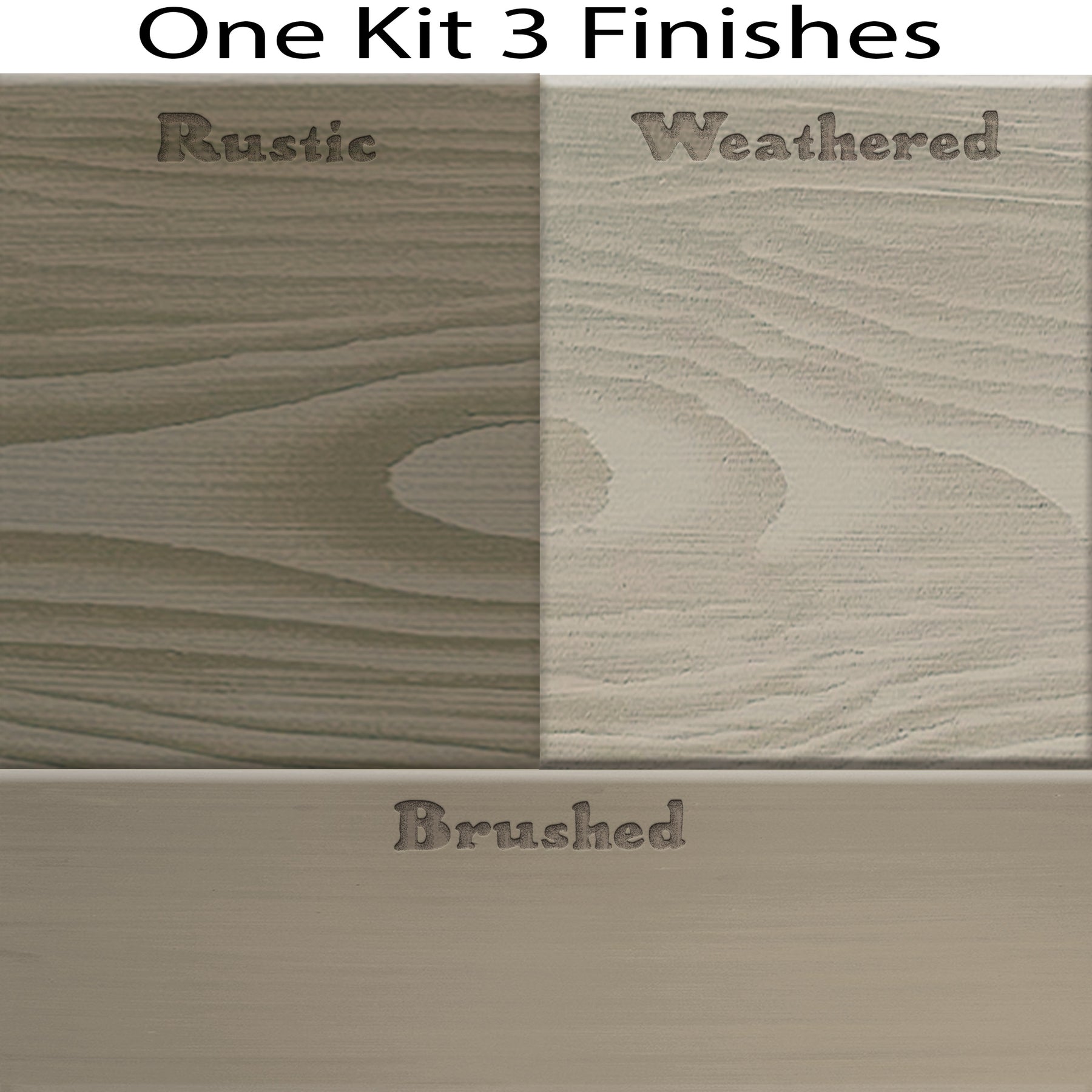 Countertop Kit - Full Kitchen - Weathered Wood