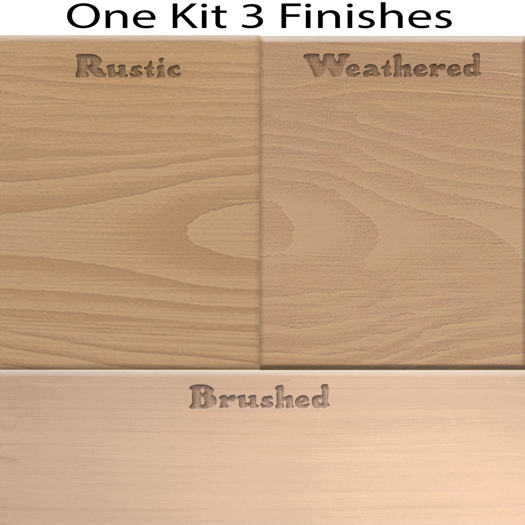 Wood'n Cabinet Kit (48 Door / Grained) - Pickled Oak