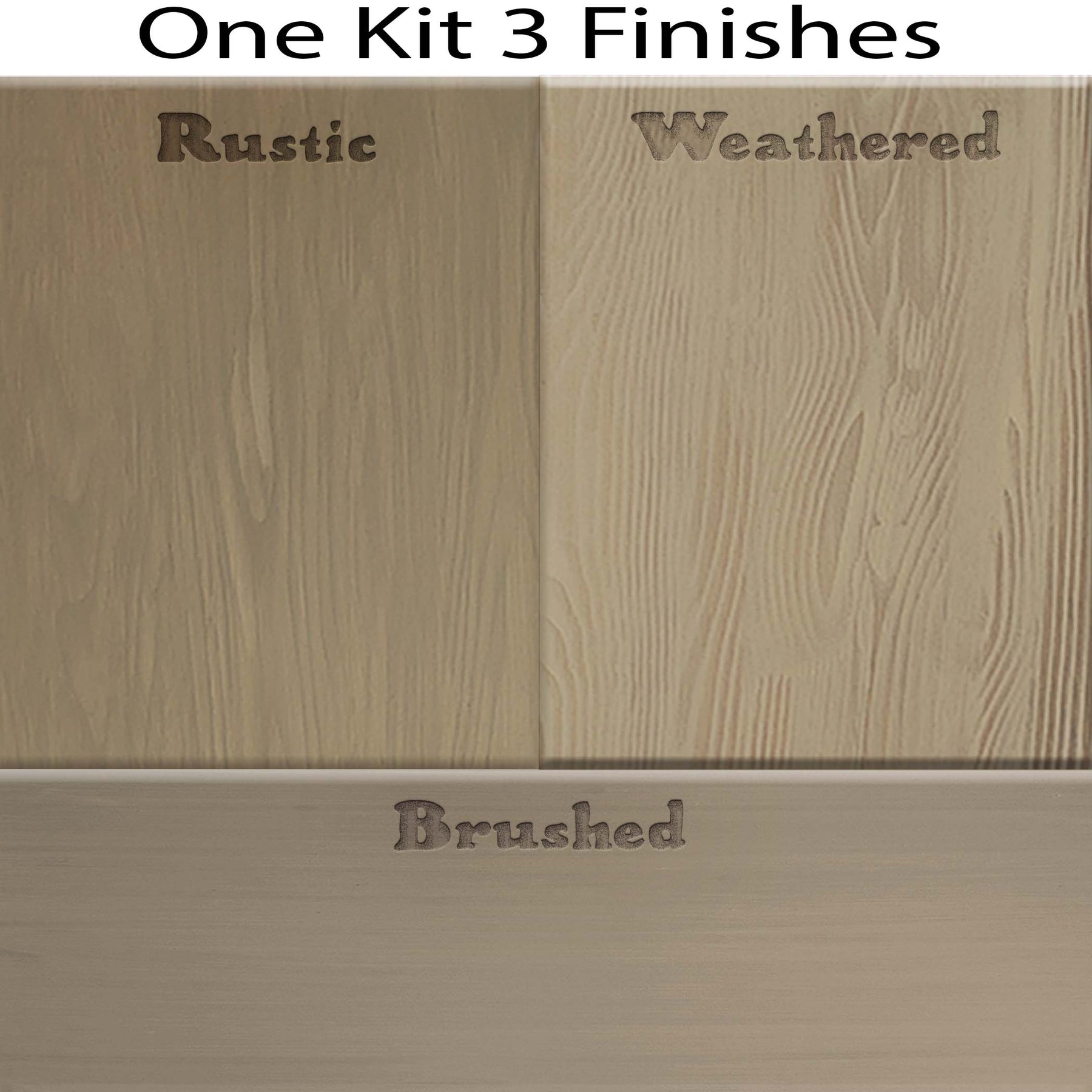 Wood'n Cabinet Kit (12 Door / Grained) - Drift Wood