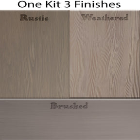 Wood'n Cabinet Kit (12 Door / Grained) - Weathered Wood - Retique It®