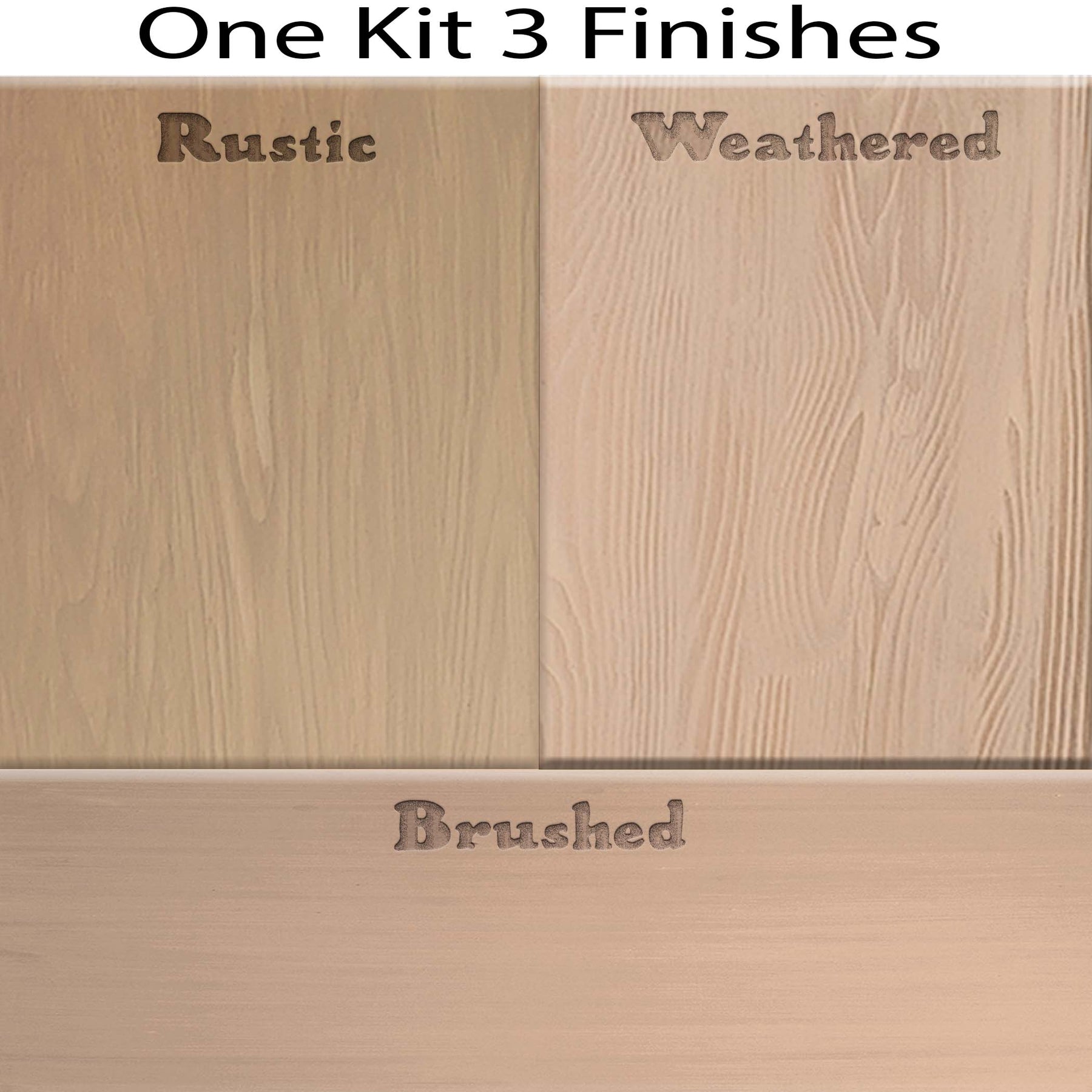 Wood'n Cabinet Kit (24 Door / Grained) - Pickled Oak