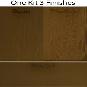 Wood'n Cabinet Kit (12 Door / Grained) - Dark Pecan