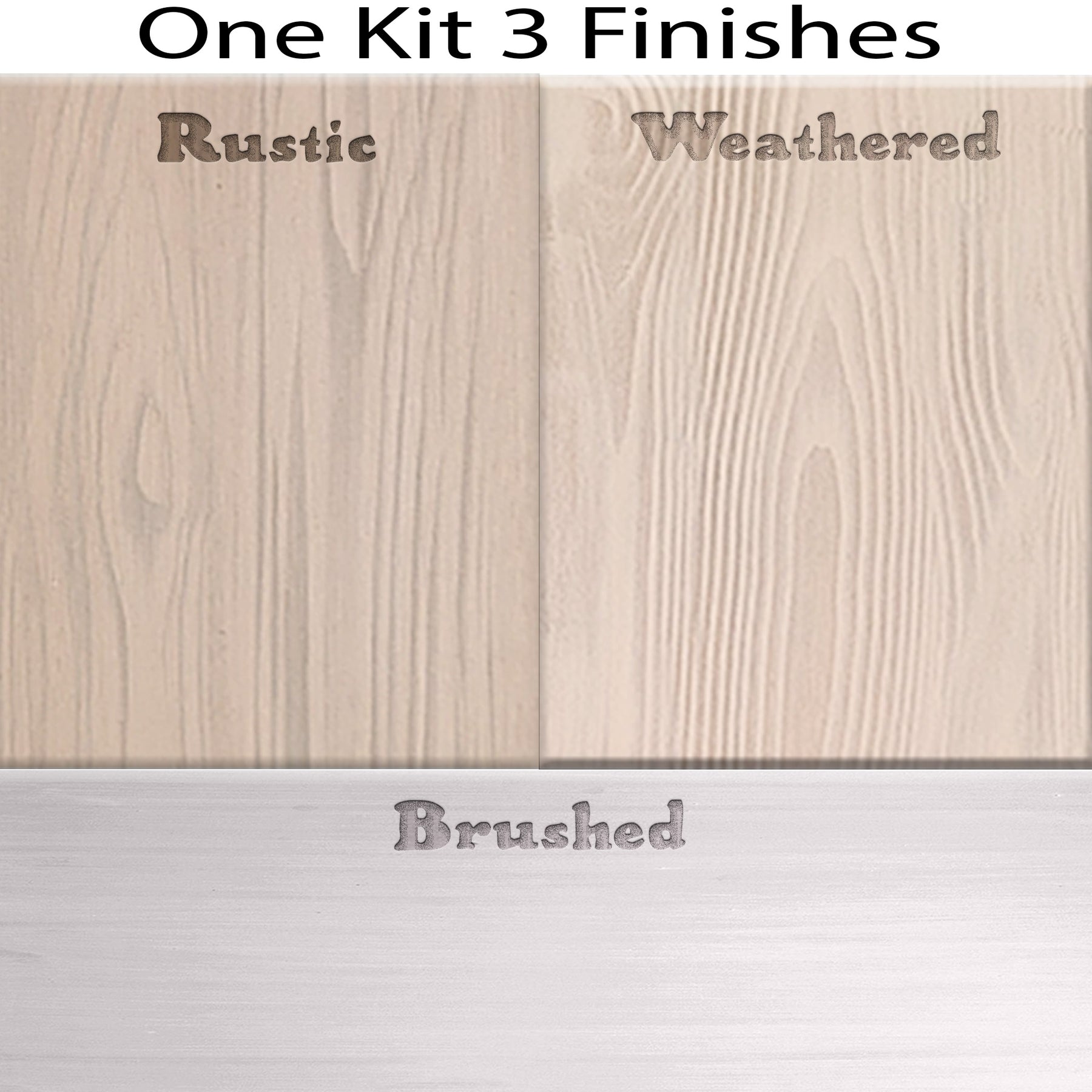 Wood'n Finish Front Door Kit (Double) - Sun Bleached