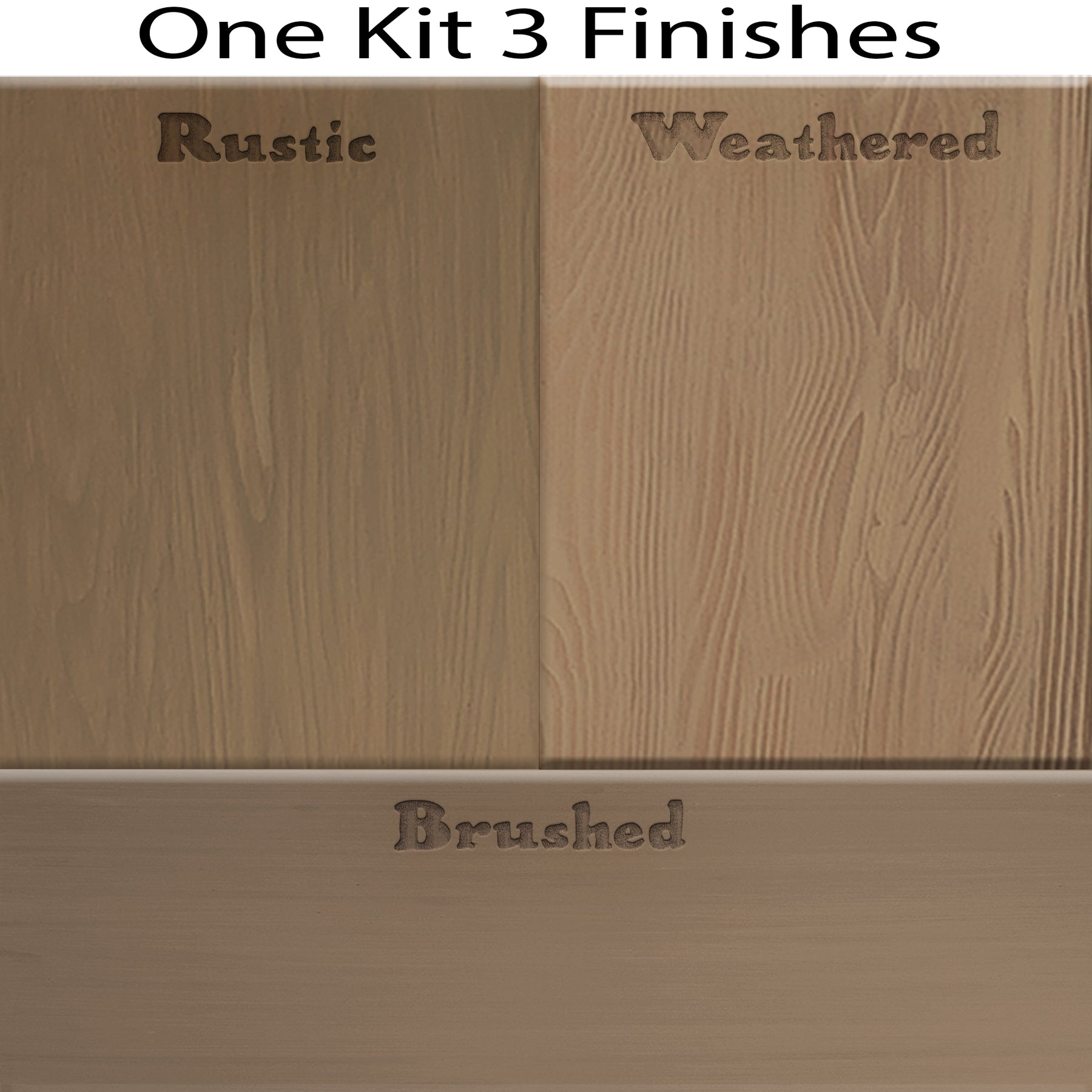 Wood'n Cabinet Kit (24 Door / Grained) - Barn Wood