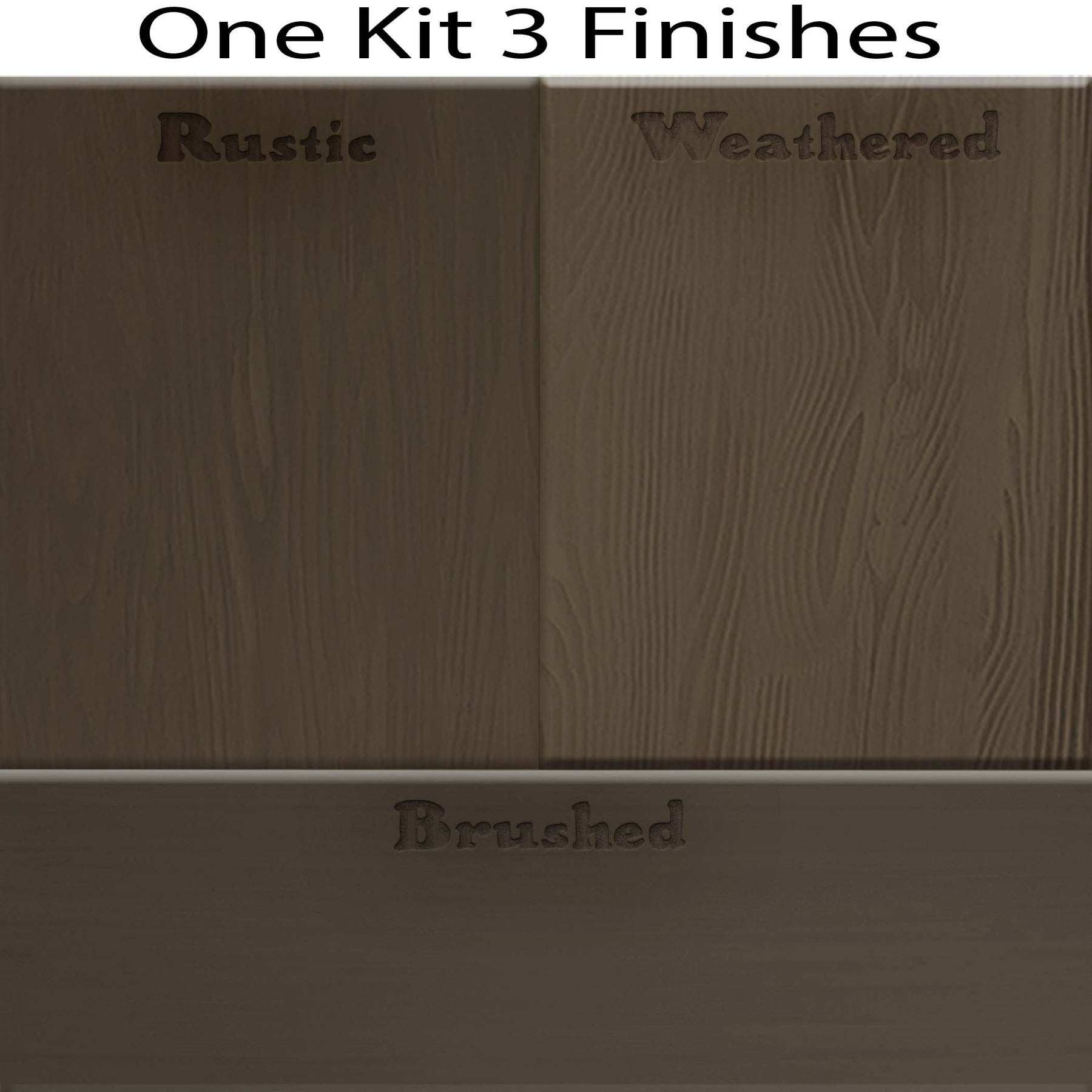 Wood'n Cabinet Kit (48 Door / Grained) - Charcoal