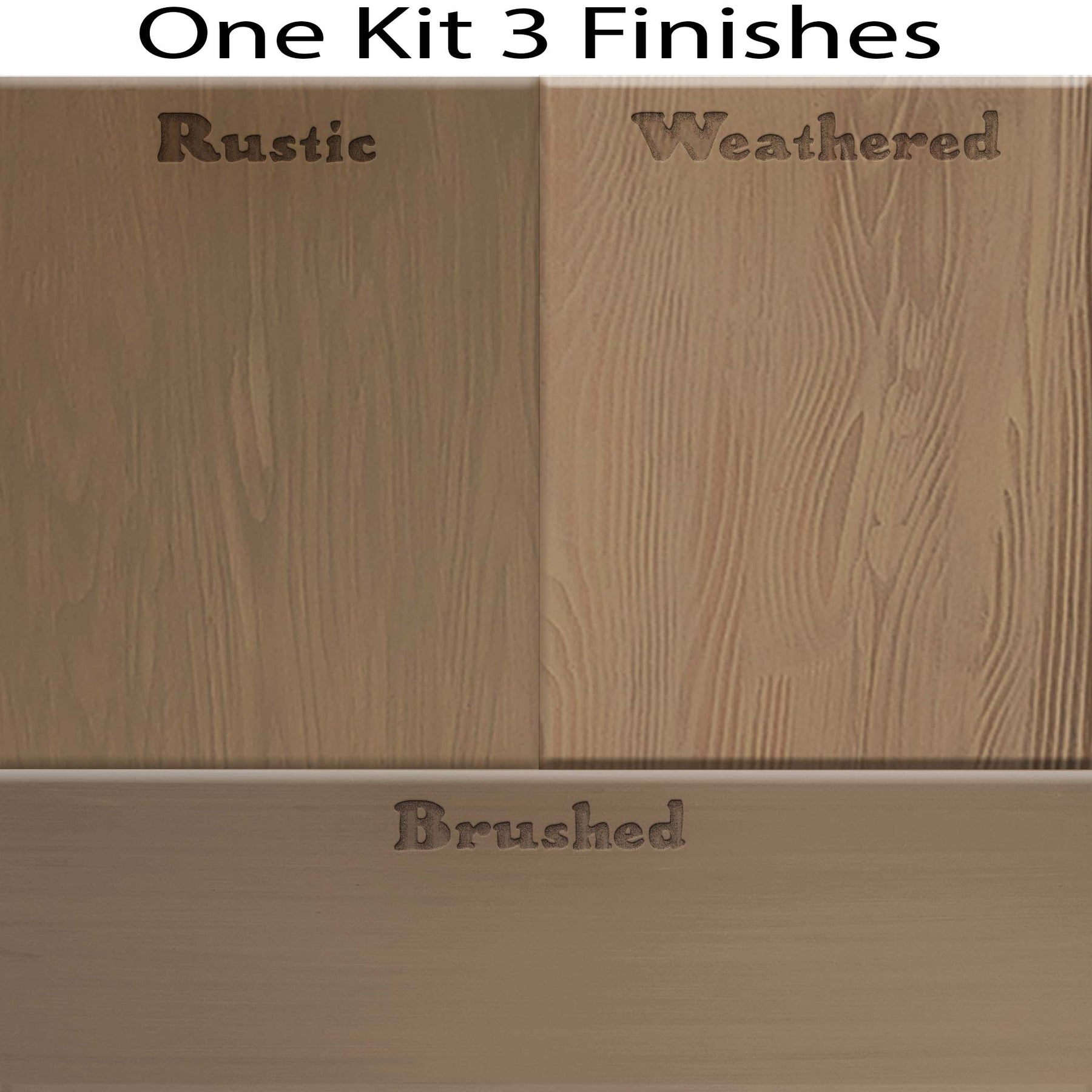 Wood'n Cabinet Kit (48 Door / Grained) - Barn Wood